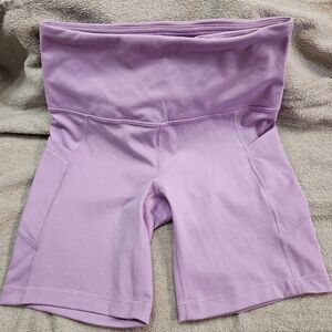 Yogalicious Lux Small Shorts Lavendar Lux Everyday 7" Women Spandex